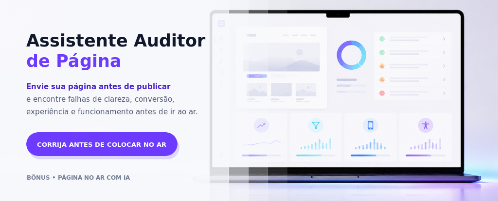 Banner do Assistente Auditor de Página